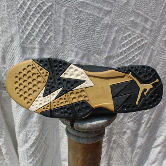 Size 10.5 - Jordan 7 Retro Golden Moments Pack 2012 Black Gold Rare - Picture 9 of 12